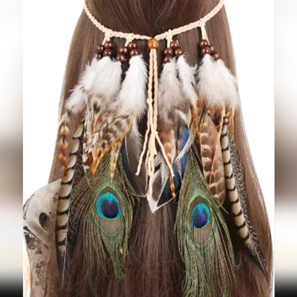 Bohemian Feather Hair Accessory